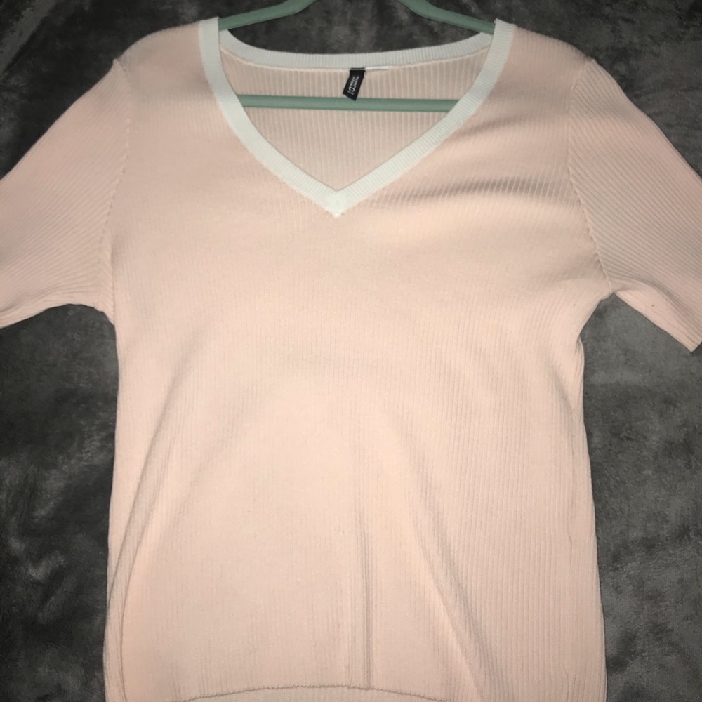 H&M divided ribbed top